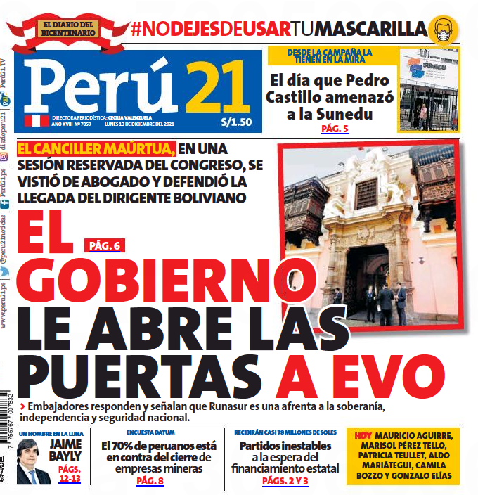 Gobierno le abre las puertas a Evo Morales